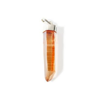Tangerine Quartz Natural Point - 925 Silver Pendant from Stonebridge Imports