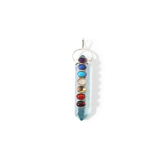Aqua Aura Chakra - 925 Silver Pendant (Enhanced) from Stonebridge Imports