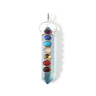 Aqua Aura Chakra - 925 Silver Pendant (Enhanced) from Stonebridge Imports