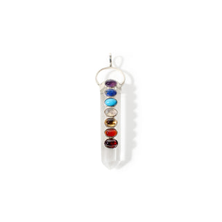 Clear Quartz Chakra - 925 Silver Pendant from Stonebridge Imports