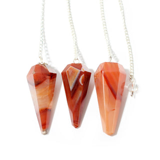 Carnelian Pendulum 6 Facet & Bead - 3 Pack from Stonebridge Imports