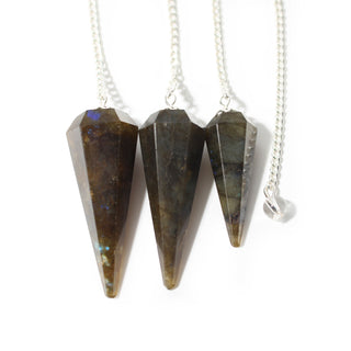 Labradorite Pendulum 6 Facet & Bead - 3 Pack from Stonebridge Imports