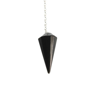 Black Obsidian Multifaceted Pendulum - 1" to 1 3/4"    from Stonebridge Imports