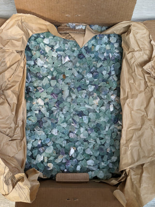 Fluorite Chips - 24.5kg box (Clearance)    from Stonebridge Imports