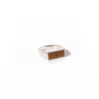 Tiger Eye Gold Cabochon Ring - Wide Band    from Stonebridge Imports