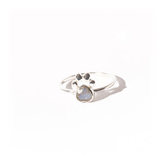 Labradorite Heart Paw Ring    from Stonebridge Imports