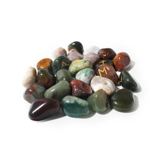 India Agate Runes Set from Stonebridge Imports