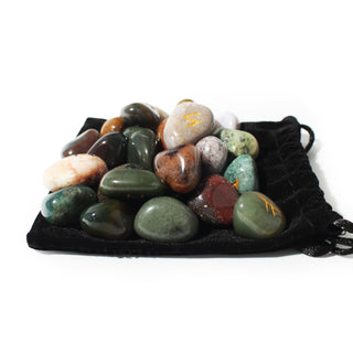 India Agate Runes Set from Stonebridge Imports