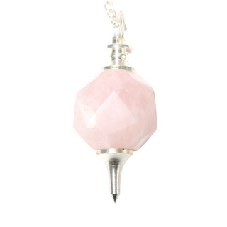 Rose Quartz Faceted Ball Pendulums    from Stonebridge Imports