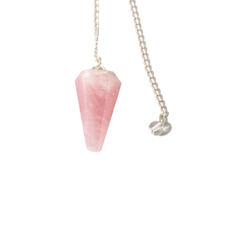 Rose Quartz Pendulum 6 Facets & Bead    from Stonebridge Imports