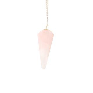 Rose Quartz Pendulum 6 Facets & Bead    from Stonebridge Imports