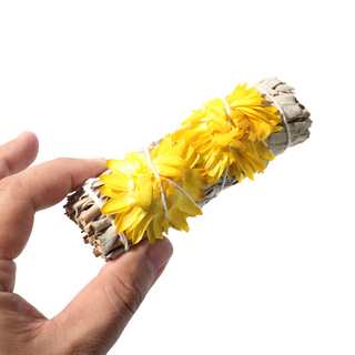 White Sage with Sunflower Cleansing Stick - 3 Pack