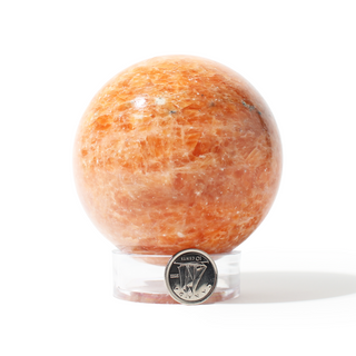 Orange Calcite Sphere Unique #8 - 2 7/8" from Stonebridge Imports
