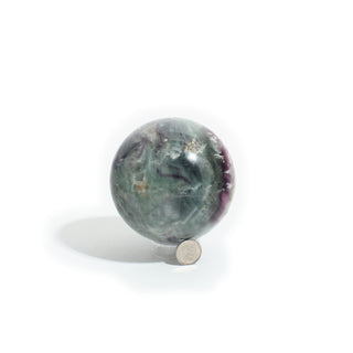 Fluorite Green and Purple Sphere Unique #14 - 3 1/2" from Stonebridge Imports