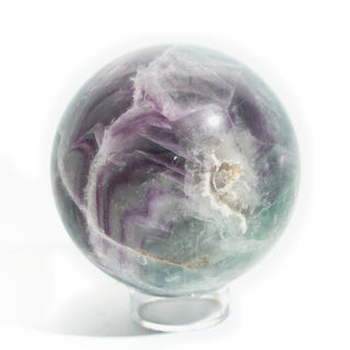 Fluorite Green and Purple Sphere Unique #17 - 3" from Stonebridge Imports
