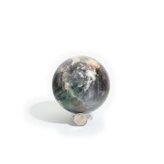 Fluorite Green and Purple Sphere Unique #18 - 3" from Stonebridge Imports
