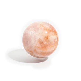 Fire Quartz and Rose Quartz Sphere Unique #1 from Stonebridge Imports