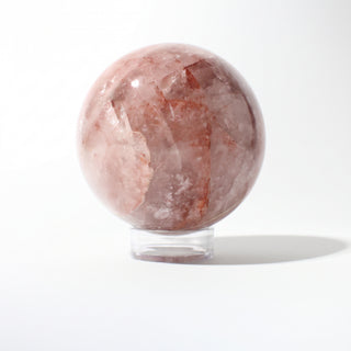Hematoid Quartz Sphere Unique #4 - 3 3/4", photographed on a clean white background. Stonebridge Imports.