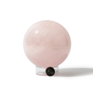 Rose Quartz Sphere Unique #101 - 3 3/4" from Stonebridge Imports