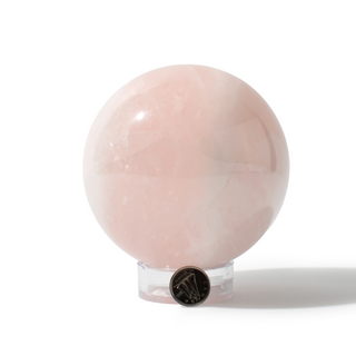 Rose Quartz Sphere Unique #107 - 3 3/4" from Stonebridge Imports