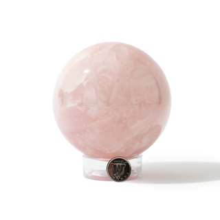 Rose Quartz Sphere Unique #115 - 3 1/2" from Stonebridge Imports