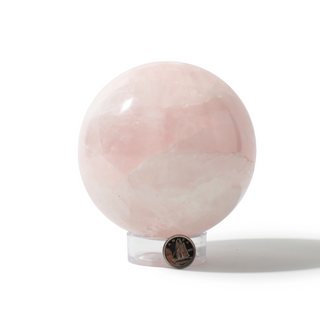 Rose Quartz Sphere Unique #117 - 4" from Stonebridge Imports