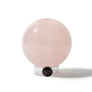 Rose Quartz Sphere Unique #126 - 3 5/8" from Stonebridge Imports
