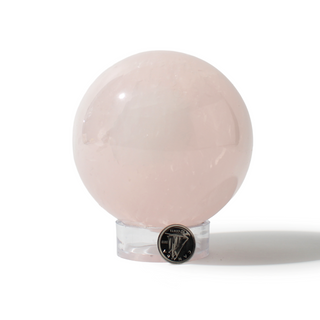 Rose Quartz Sphere Unique #164 - 3 3/8" from Stonebridge Imports