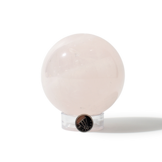 Rose Quartz Sphere Unique #166 - 3 5/8" from Stonebridge Imports