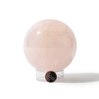 Rose Quartz Sphere Unique #168 - 3 3/8" from Stonebridge Imports