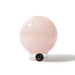 Rose Quartz Sphere Unique #177 - 3 3/8" from Stonebridge Imports