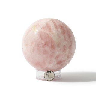 Rose Quartz Sphere Unique #181 - 3 3/4" from Stonebridge Imports