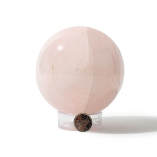 Rose Quartz Sphere Unique #185 - 3 1/2" from Stonebridge Imports