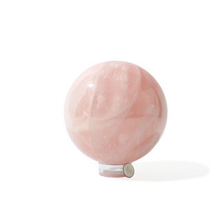 Rose Quartz Sphere U#28 - 5" from Stonebridge Imports