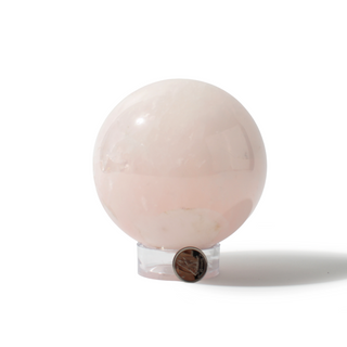 Rose Quartz Sphere Unique #57 - 3 3/4" from Stonebridge Imports