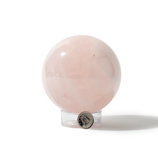 Rose Quartz Sphere Unique #72 - 3 3/8" from Stonebridge Imports