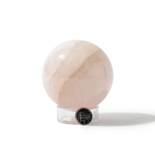 Rose Quartz Sphere Unique #76 - 3" from Stonebridge Imports