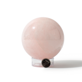 Rose Quartz Sphere Unique #88 - 3 3/8" from Stonebridge Imports