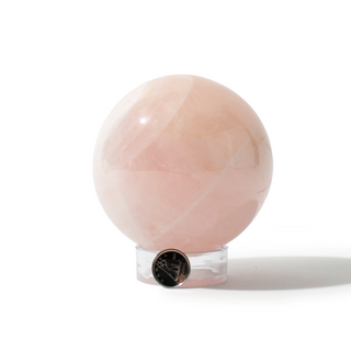 Rose Quartz Sphere Unique #92 - 3 1/2" from Stonebridge Imports