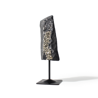 Pyrite on Basalt Specimen on Stand #1 from Stonebridge Imports