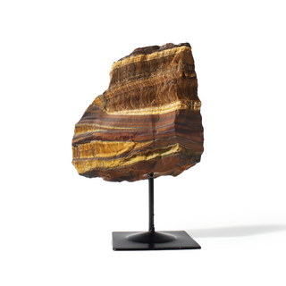 Tiger Eye on Metal Stand - 3 3/4" to 6 1/4" from Stonebridge Imports