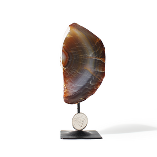 Agate Geode on Metal Stand - 3 1/2" to 5 1/2" from Stonebridge Imports