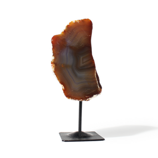 Agate Geode on Metal Stand - 3 1/2" to 5 1/2" #2 - 226g from Stonebridge Imports
