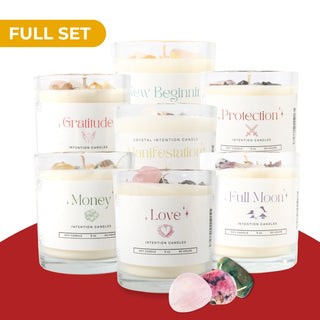 Crystal Intention Candle - Full Set (7) from Stonebridge Imports