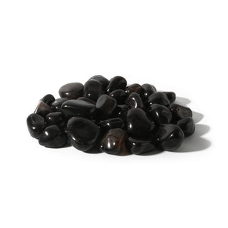 Agate Black Tumbled Stones Large   from Stonebridge Imports
