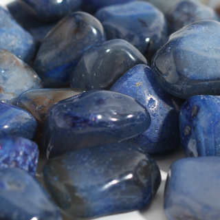 Agate Blue Tumbled Stones (Enhanced) from Stonebridge Imports