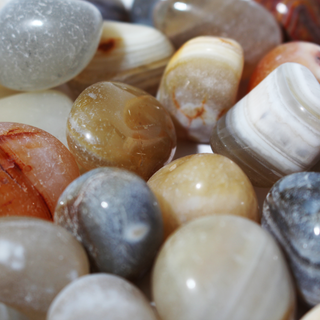 Natural Banded Agate Tumbled Stones from Stonebridge Imports