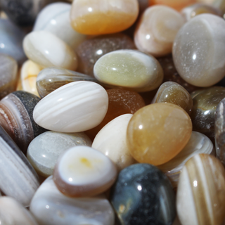 Natural Banded Agate Tumbled Stones from Stonebridge Imports