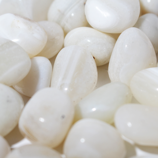 White Banded Agate Tumbled Stones from Stonebridge Imports