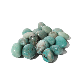 Amazonite with Smoky Quartz Tumbled Stones Large from Stonebridge Imports